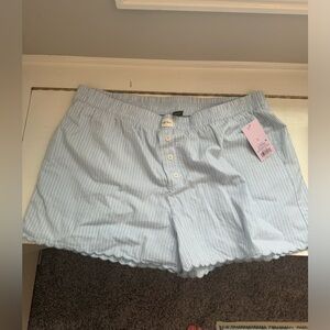 Striped Linen Shorts